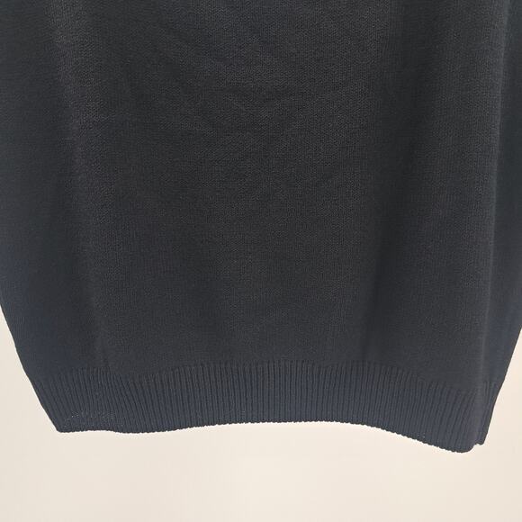 St. John Basics Tank Top And Skirt Set L 12 Santana Knit Crop Mini Vintage Black - Picture 7 of 12